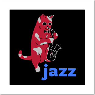 Jazz Cat Posters and Art